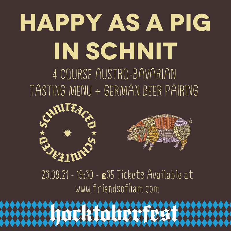 happy as a pig in schnit at friends of ham leeds beer pairing dinner for oktoberfest