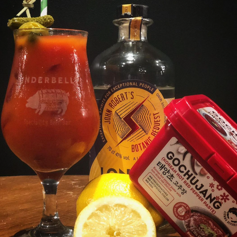 red snapper / bloody marys at friends of ham brunch on saturdays