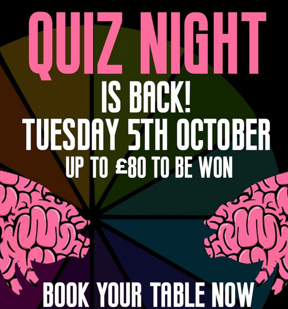 The Leeds Weekly Pub Quiz Returns from 5th October!