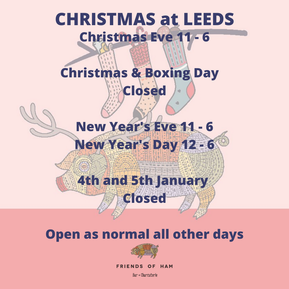 christmas and new year opening hours for friends of ham leeds 2021