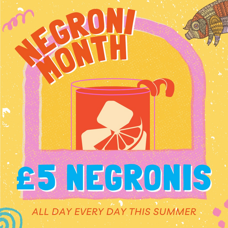 negroni month £5 negronis all summer 2023 at friends of ham leeds and ilkley