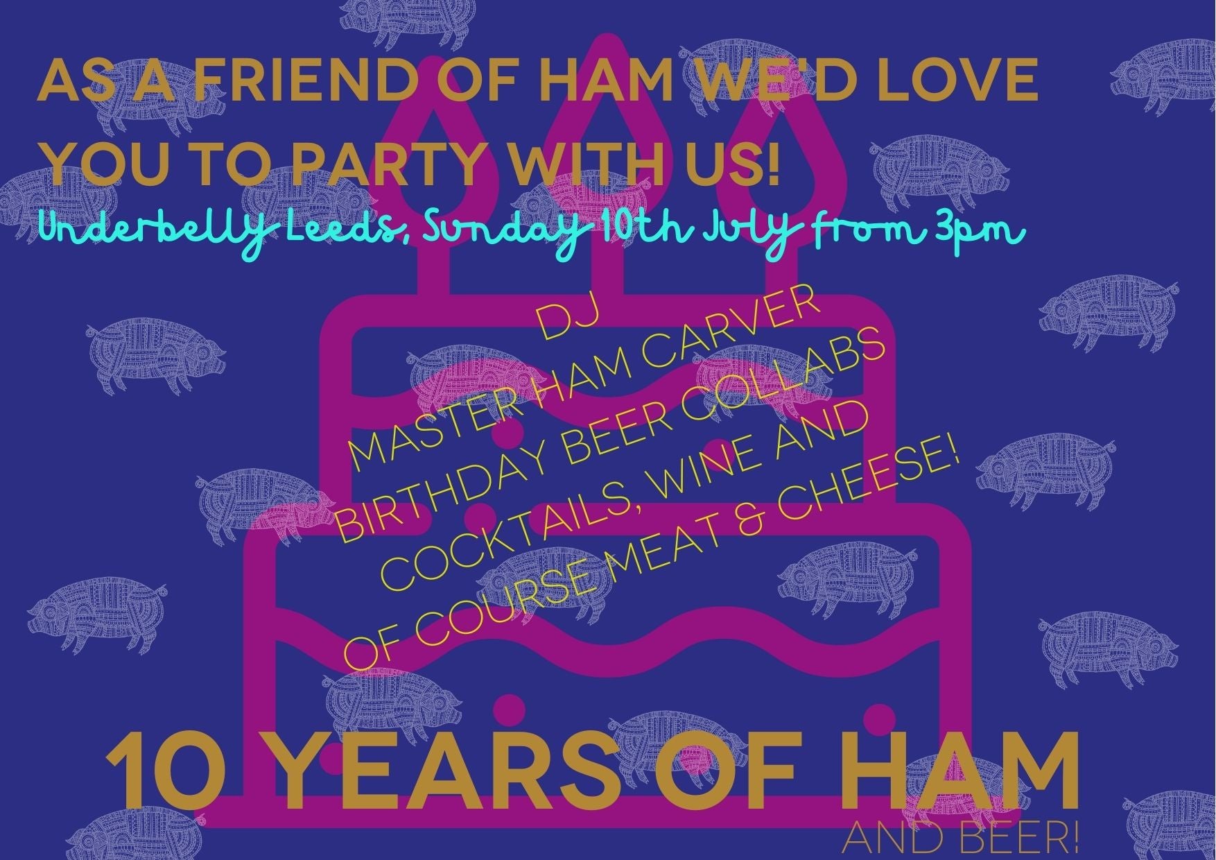 Birthday Inham 2022 is our 10 Year Anniversary of Ham! - Friends of Ham