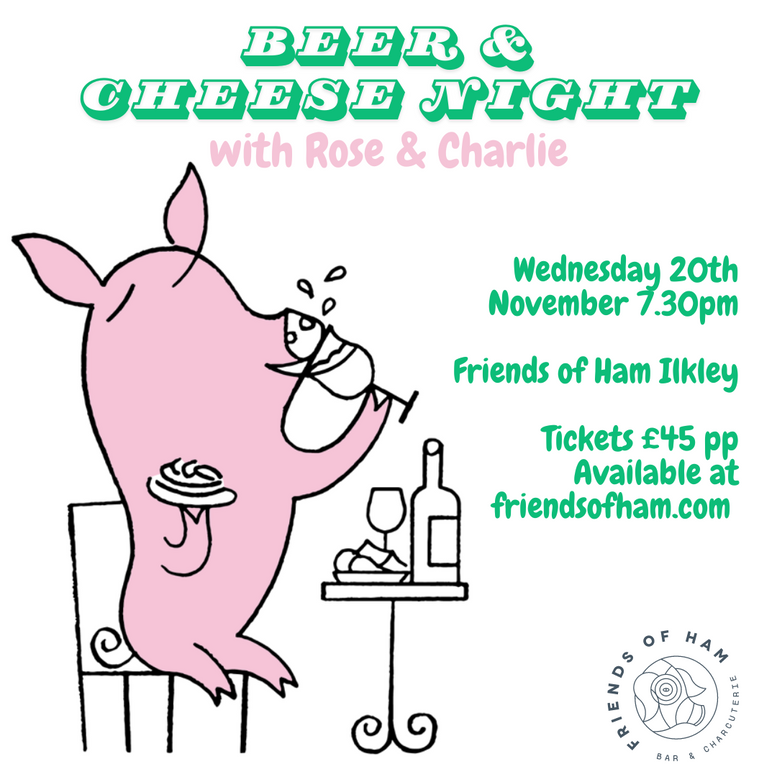 beer and cheese night at friends of ham ilkley wednesday 20th november 2024